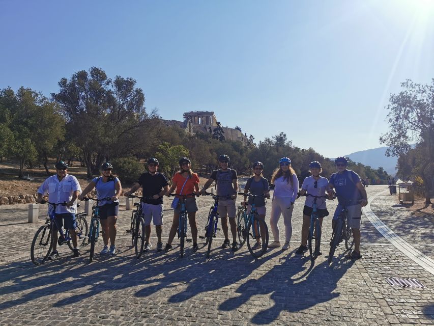 Athens: Sunset Bike Tour - Temple of Olympian Zeus to Zappeion District: Quick Stops, Big Scale