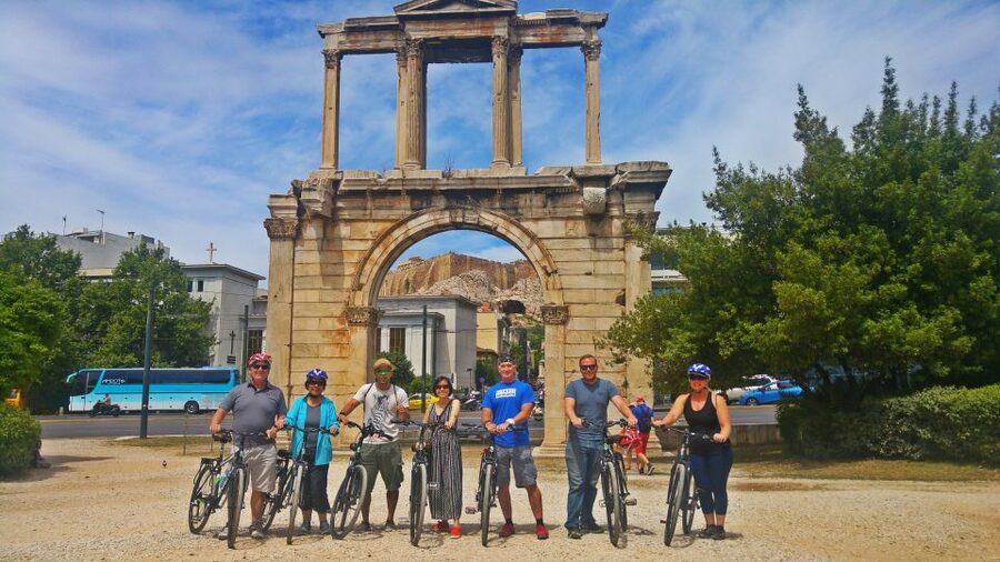 Athens: Sunset Bike Tour - E-Bikes and Safety First on Athens Streets