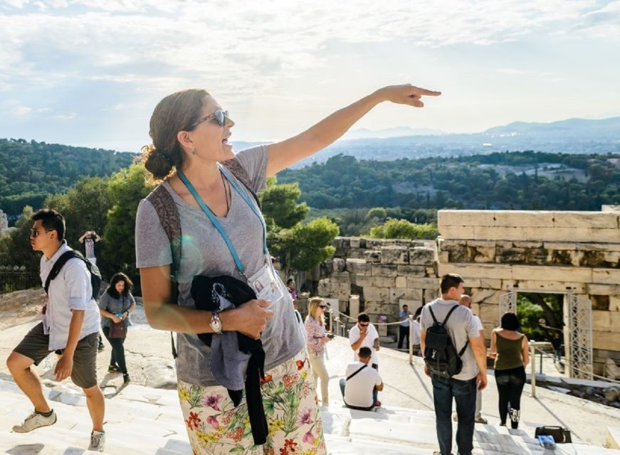 Athens: The Acropolis Walking Group Tour with a French Guide - Views over Athens: where the sunset chance comes in