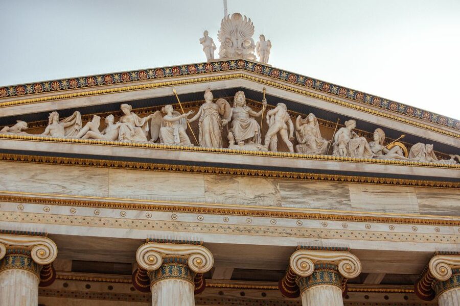 Athens: The History of Greek Mythology Private Tour - University and Academy of Athens, myths meet modern ideals