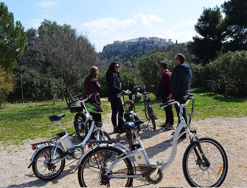 Athens tour with electric bicycle - Mt. Lycabettus for the viewpoint feeling, not just another photo stop