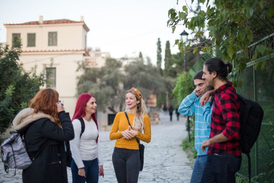 Athens: Vegan Local Street Food Guided Walking Tour - Stop-by-stop: souvlaki-style starters and the stuffed bread that steals the show