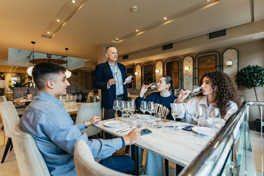 Athens: Wine Tasting with a Sommelier under the Acropolis - The Main Pour: Dimitris, George Spirou, and Paired Greek Tapas