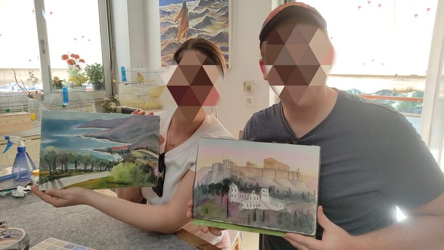Athens: workshop for painting landscape with local artist - Your Greek Subjects: From White Houses to Blue Domes