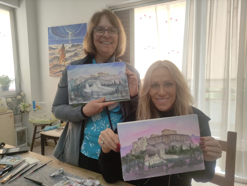 Athens: workshop for painting landscape with local artist - Finding Ioanna Art Studio on Vouliagmenis Avenue