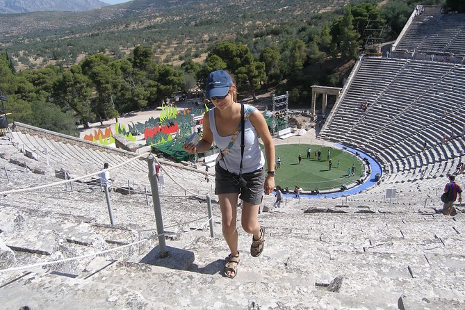 Corinth Canal, Mycenae, Nafplio, Epidaurus Private Tour plus a GREAT Lunch - Epidaurus ancient theatre: built for acoustics, not just sightseeing