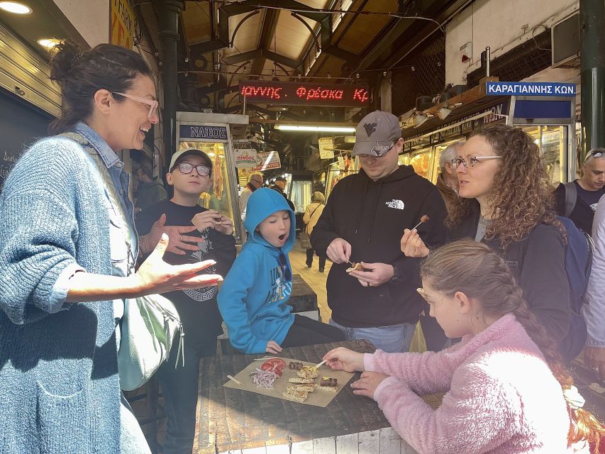 Delicious food tour for families 15+ iconic Greek foods - Monastiraki Alley Snacks: Olive Oil Bread and Spanakopita