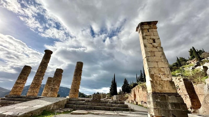 Delphi Navel Of Earth Hosios Loukas Full Day Private Tour - The Tholos of Athena Pronoia and the Delphi Archaeological Museum