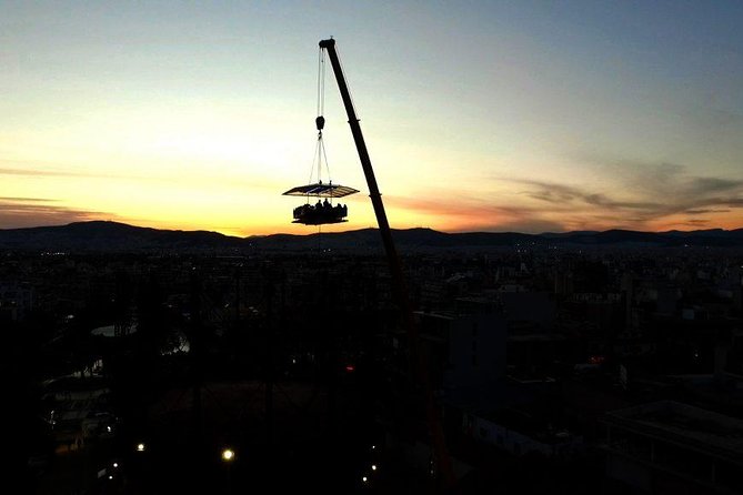 Dinner in the Sky Athens - The 6-course Greek menu, plus unlimited drinks