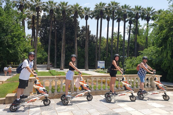 Electric Trikke Bike Athens Complete Tour - Getting started at ScooteriseChatzichristou: helmets, learning, and first impressions