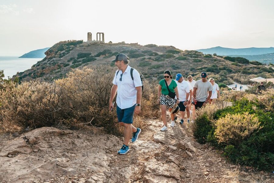 From Athens: Cape Sounion & Temple of Poseidon Half Day Tour - Cape Sounion approach: the cliff road and quick photo momentum