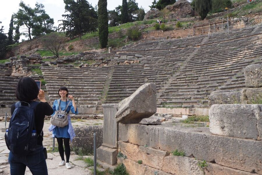 From Athens: Day Tour to Delphi - Delphi Archaeological Site: Omphalos and the Sanctuary of Apollo