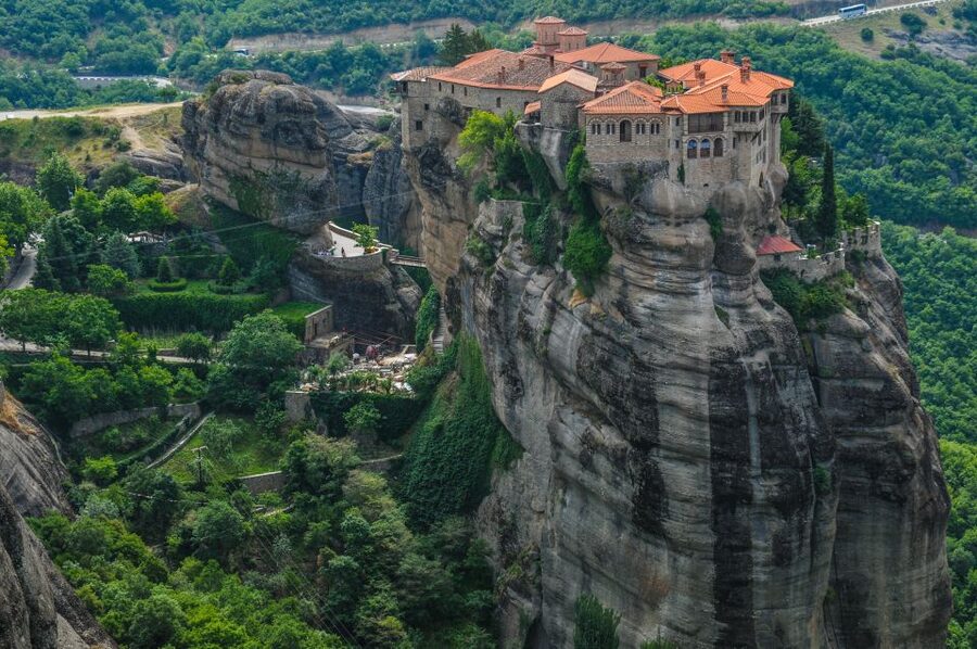 From Athens or Piraeus: Meteora Full-Day Private Trip - Kalambaka base area, then the monasteries appear like they grew there
