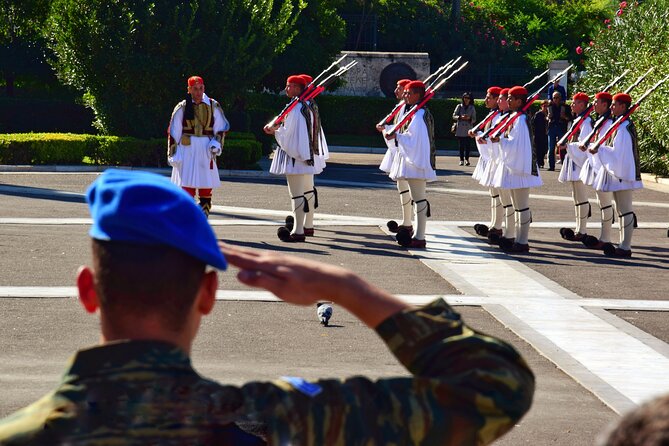 Full Day Private Ancient Corinth and Athens Must See Tour - The Athens drive loop: Hadrian’s Arch, Olympian Zeus, and the guard ceremony
