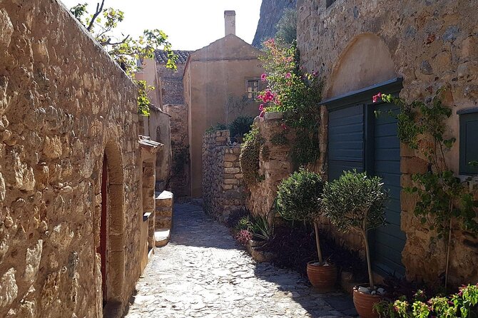Full Day Private Tour to Monemvasia Medieval Fortress Town and Sparta - Monemvasia Fortress Town: One Entrance, Real Wandering Time