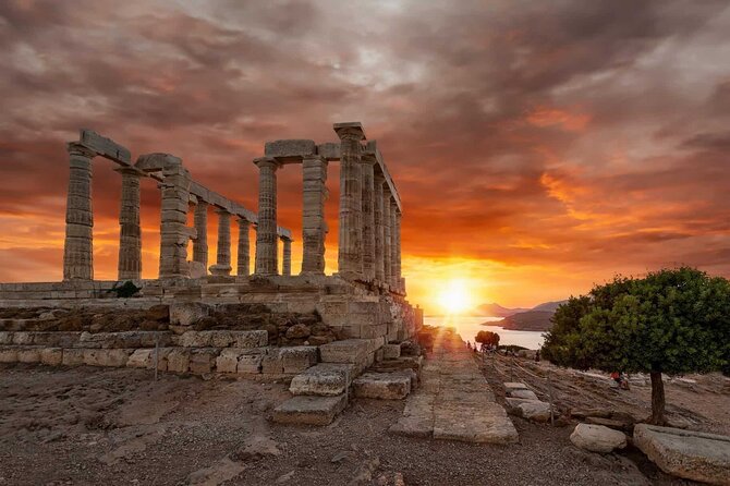 Half day Cape Sounion Sunset Views at the Poseidon Temple Tesla - Temple of Poseidon: Your One-Hour Window on a Clifftop