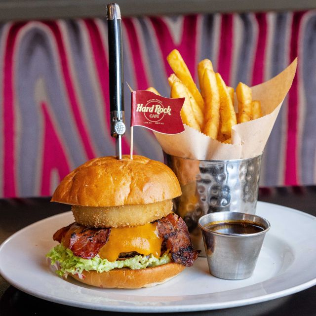 Hard Rock Cafe Athens with Set Menu for Lunch or Dinner - Inside the atrium: views, sliding roof, and the Hard Rock atmosphere