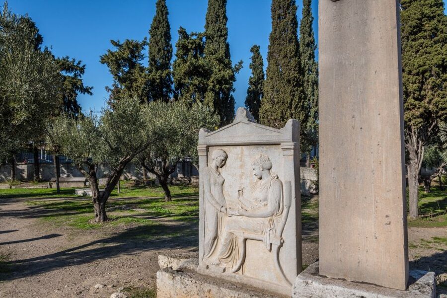 Kerameikos: Self-Guided Audio Tour on Your Android/iOS Phone - Grave Stele of Dexileos, tomb of Dionysios, and the Grave Stele of Hegeso