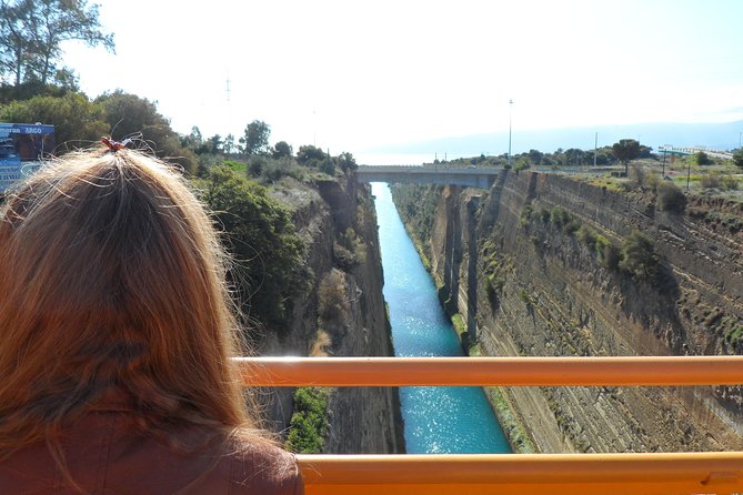 Mainland excursion to Argolida: Corinth Canal, Ancient Corinth, Mycenae, Nafplio, Epidaurus - Corinth Canal and Ancient Corinth, where the drive becomes part of the show