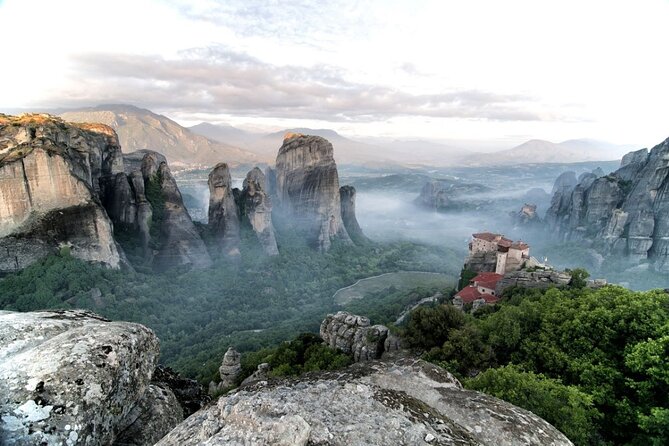 Meteora Monasteries & Caves DayTrip from Athens with Greek Lunch - Hermit Caves and the cliffside story of Saint Nicholas