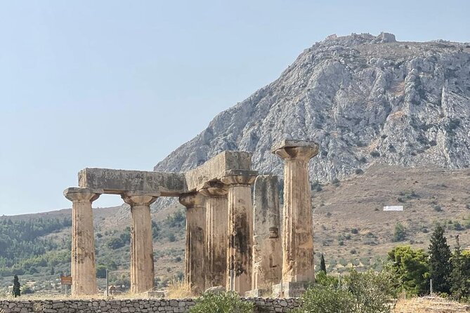 Paul"s Footsteps Ancient Corinth Biblical Tour - Temple of Apollo and the museum stop that grounds the city