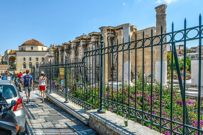 Philosophy and Democracy tour of Athens - Flea market pacing, then on to Hadrian and the Roman Agora