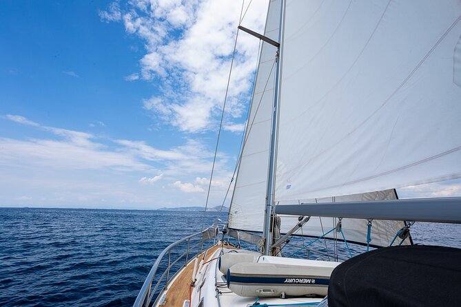 Private Luxury Sailing Cruise in Athens Riviera With Lunch - The lunch onboard: Greek comfort food, plus wine and ouzo