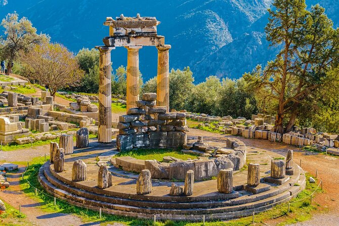 Private Luxury Tour: Delphi & Thermopylae – The 300’s Legacy - Tholos of Athena Pronaia, stadium, and theater for a full Delphi picture