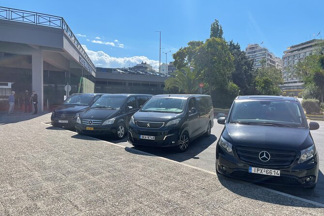 Private Transfer between Athens Airport and Athens City Center - Vehicle Comfort Details: AC, Wi-Fi, Bottled Water, and Seat Options