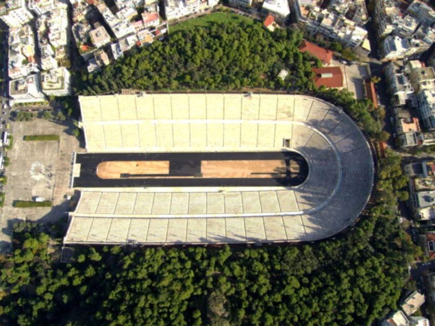 Running Through The History Of Athens with personal trainer - Panathenaic Stadium finish: the part that makes people smile