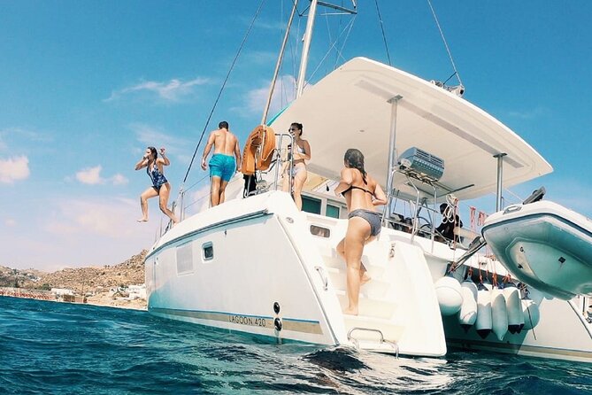 Sail the Athenian Coastline on a Catamaran with Meal & Wine - Stop 1, Nisís Idroúsa: open-water swimming off a tiny island