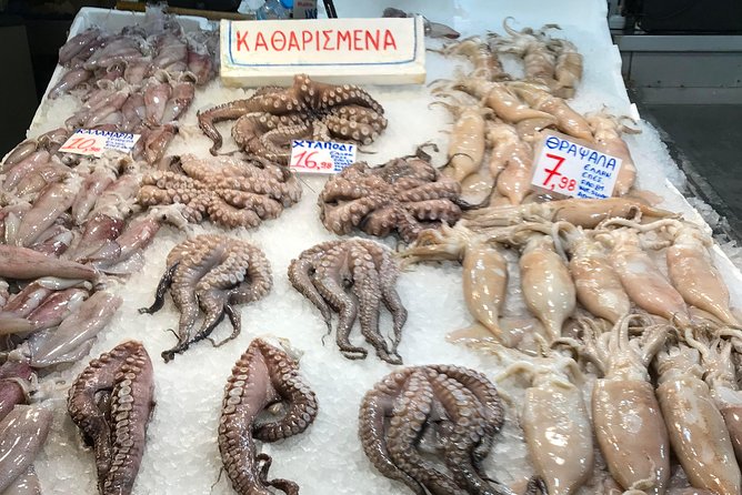 Savor Athens Walk: A Culinary & Travel Writer’s Insider Food Tour - Stops 4 to 6: Varvakeios Market, Aristogitonos produce, and olive oil and honey tasting