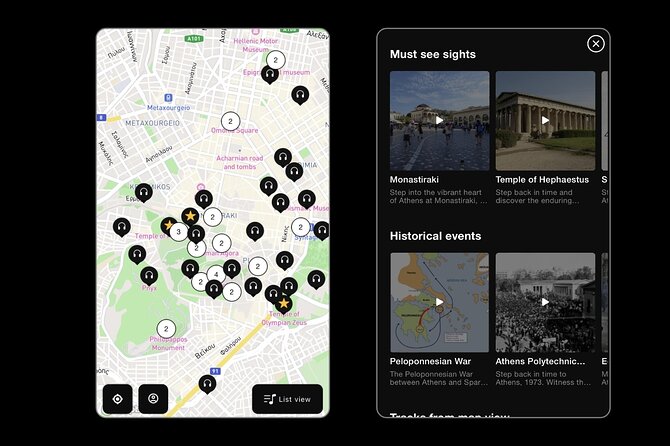 Self Guided Tour In Athens With 100 Captivating Audio Stories - How this Athens audio tour actually works on your phone