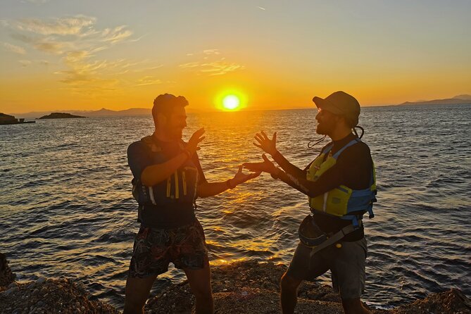 Small Group Sunset Sea Kayaking in Athens Riviera with Snorkeling - Small group size, better guidance, and free excursion photos
