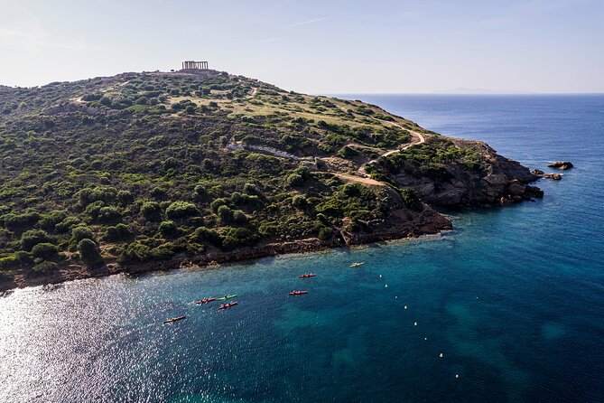Sounio Sea Kayak Temple of Poseidon - The Temple of Poseidon revealed from the sea