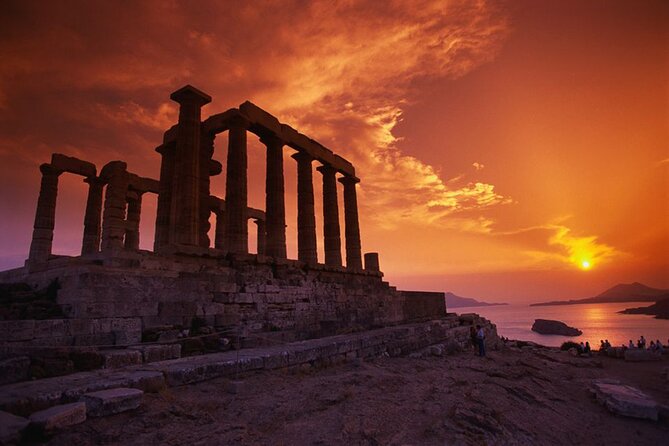 Sunset Private Tour to Poseidon Temple & Vouliagmeni Thermal Lake - How the sunset timing really works from Athens