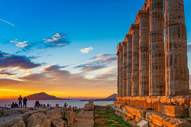 The adventure of Athens best and Poseidon's temple in cape Sounion - Piraeus pickup and the start along the Saronic Gulf