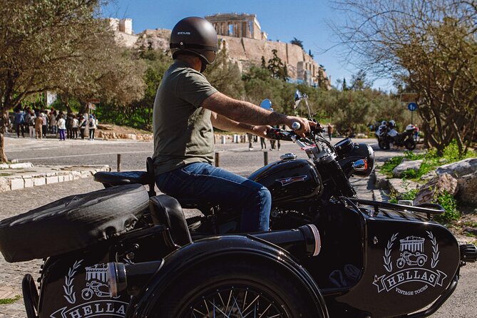 VIP Private Guided Tour of Athens Acropolis & Plaka in a Sidecar - Monastiraki stop: square energy, shops, and quick market browsing