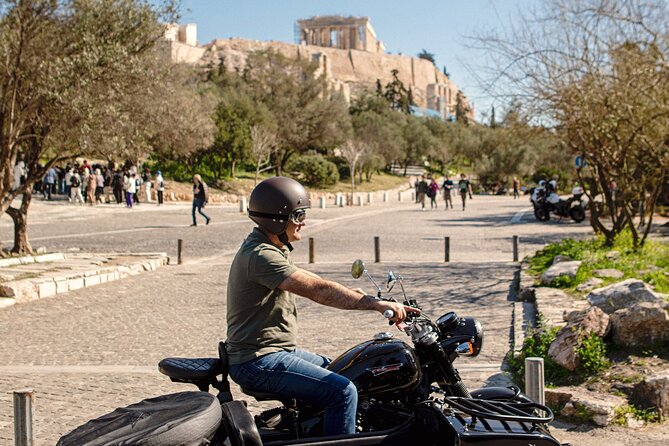 VIP Private Guided Tour of Athens Acropolis & Plaka in a Sidecar - Thiseio and the Temple of Hephaestus area: classic streets with great Acropolis angles
