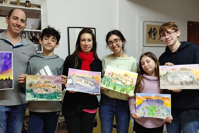 workshop for painting acropolis/landscape with local artist - Mastering light and shadow for that warm Mediterranean look