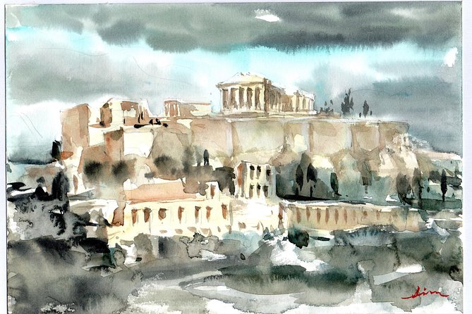 workshop for painting acropolis/landscape with local artist - A quick look at pacing, group size, and supplies you should plan for
